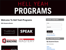 Tablet Screenshot of hellyeahprograms.com